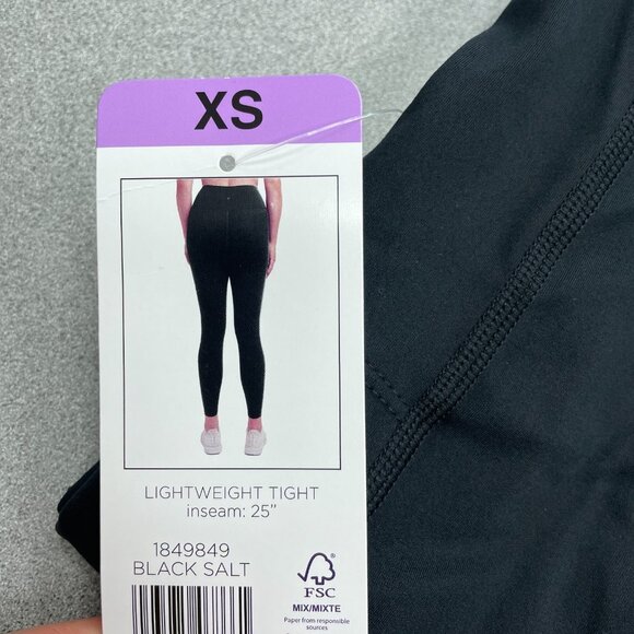NEW Danskin Legging women's XS Black Lightweight Tight 25" Inseam # L1131 - Picture 4 of 5